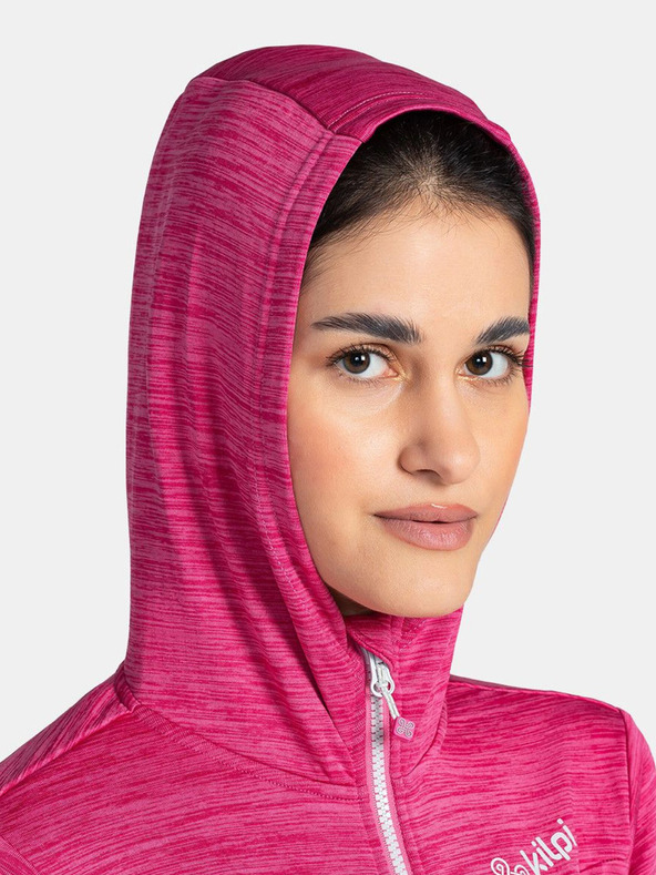 Kilpi Ružová dámska mikina s kapucňou Kilpi SEVELEN-W