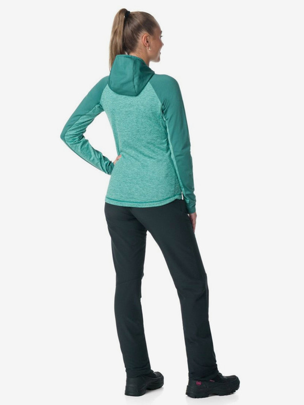 Kilpi Tyrkysová dámska žíhaná funkčná mikina Kilpi LAYANA-W