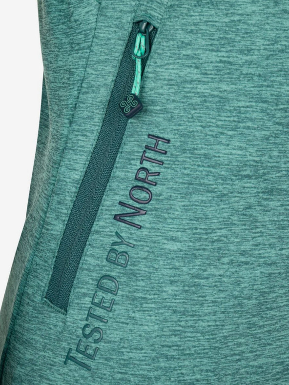 Kilpi Tyrkysová dámska žíhaná funkčná mikina Kilpi LAYANA-W