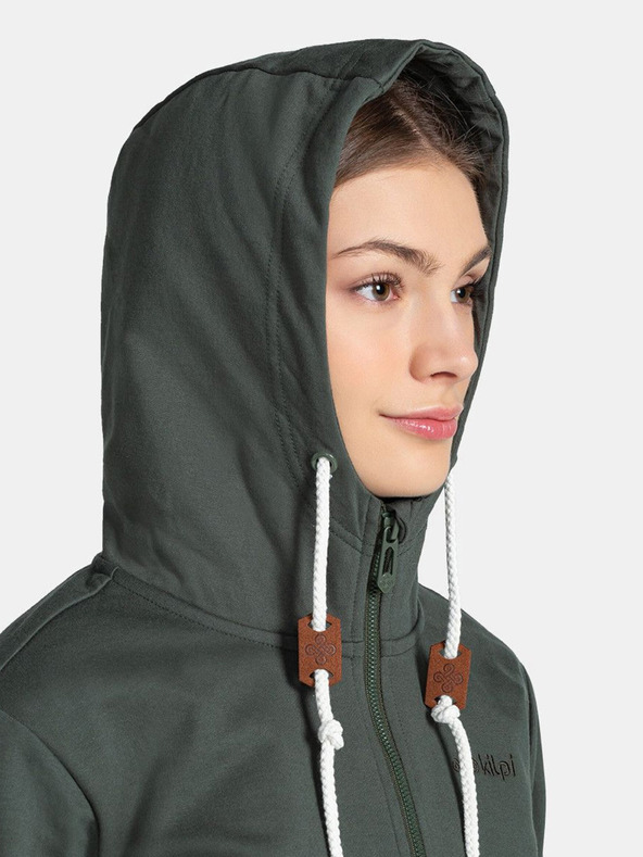 Kilpi Tmavozelená dámska mikina Kilpi BERY-W