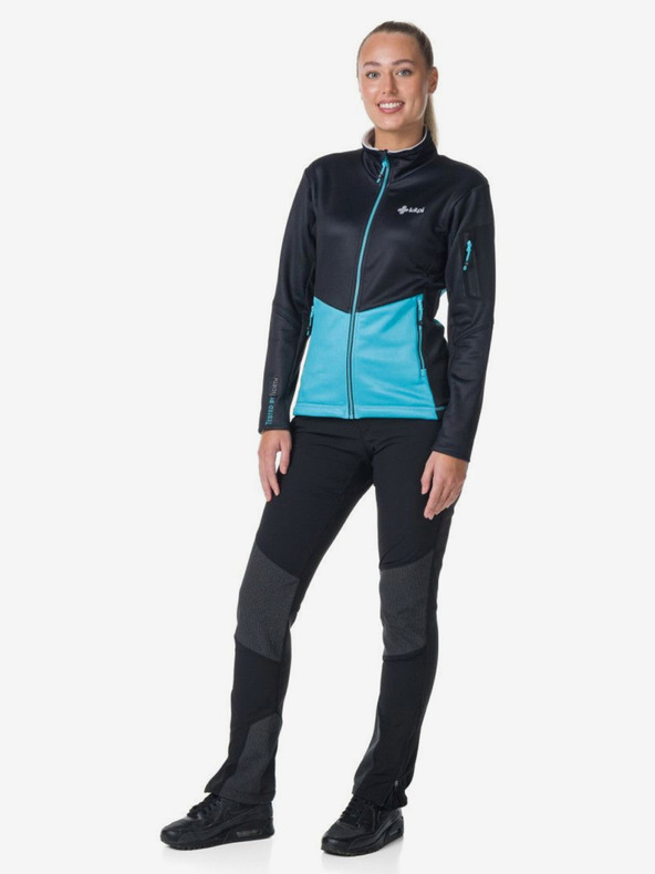 Kilpi Čierno-modrá dámska funkčná mikina s kapucňou Kilpi TEAM FLEECE-W