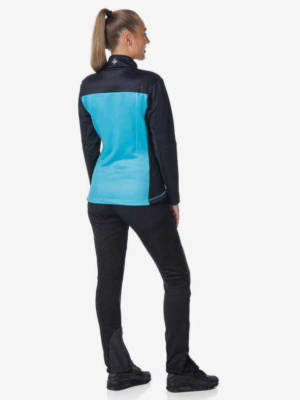 Kilpi Čierno-modrá dámska funkčná mikina s kapucňou Kilpi TEAM FLEECE-W