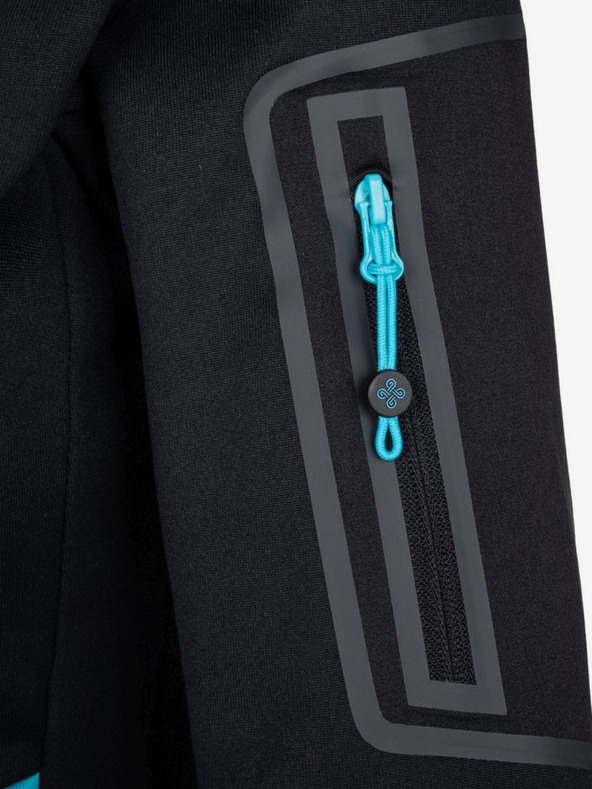 Kilpi Čierno-modrá dámska funkčná mikina s kapucňou Kilpi TEAM FLEECE-W