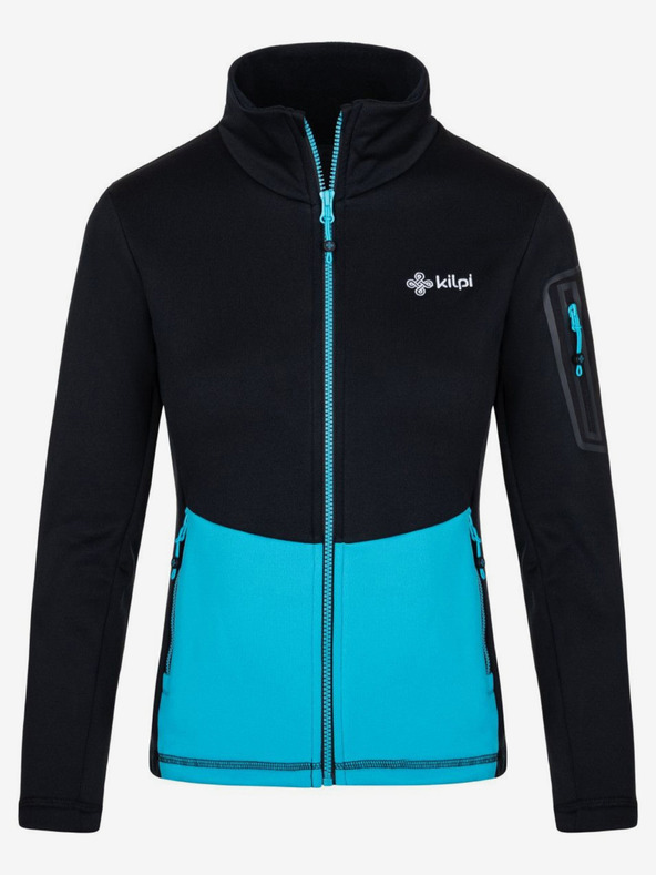 Kilpi Čierno-modrá dámska funkčná mikina s kapucňou Kilpi TEAM FLEECE-W