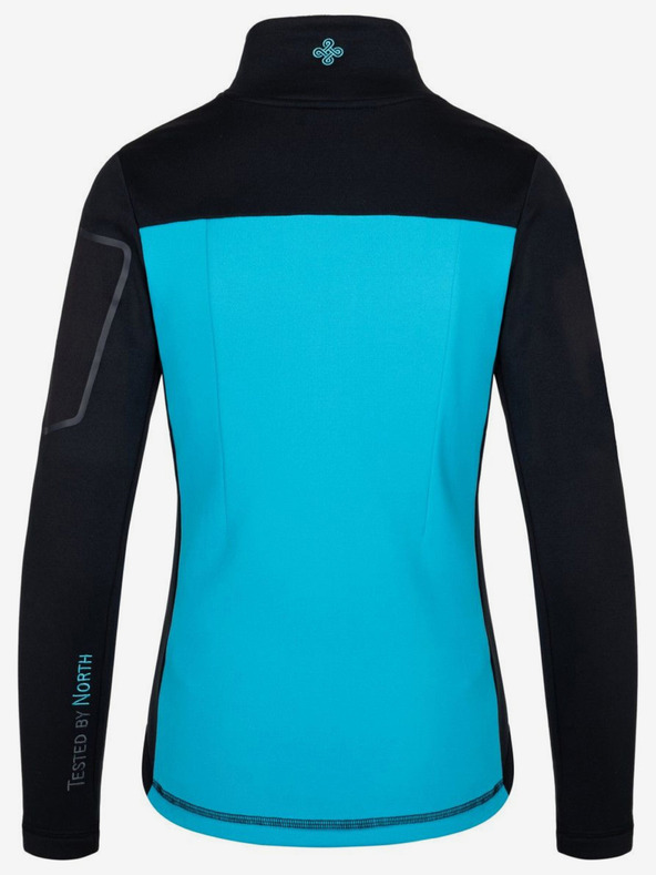 Kilpi Čierno-modrá dámska funkčná mikina s kapucňou Kilpi TEAM FLEECE-W