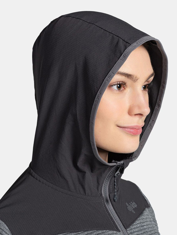 Kilpi Tmavošedá dámska mikina s kapucňou Kilpi TANALI-W