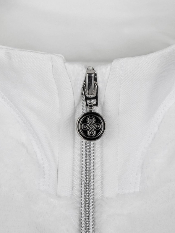 Kilpi Čiernobiela dámska flísová mikina na zips Kilpi SKATHI