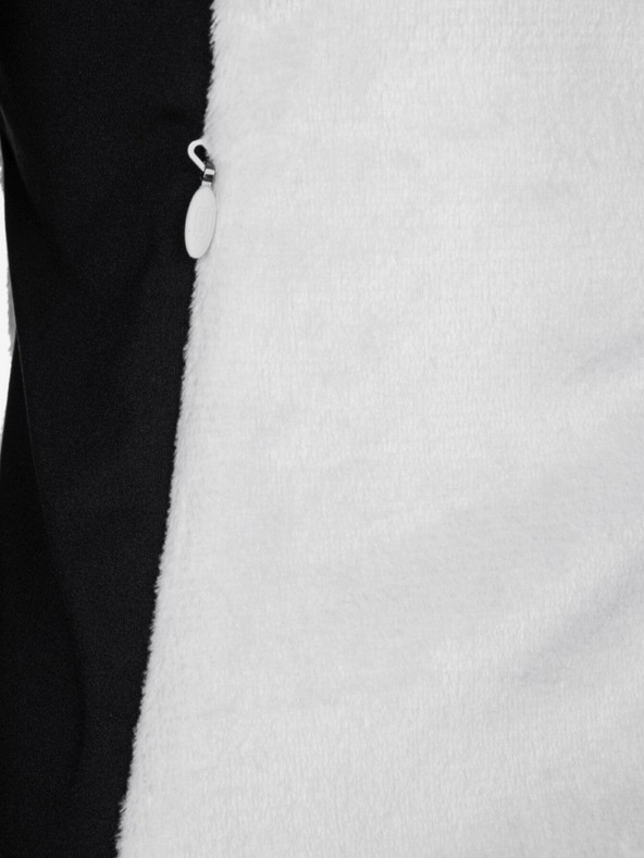 Kilpi Čiernobiela dámska flísová mikina na zips Kilpi SKATHI