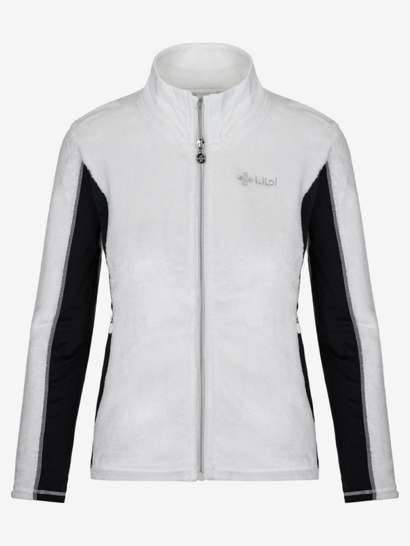 Kilpi Čiernobiela dámska flísová mikina na zips Kilpi SKATHI
