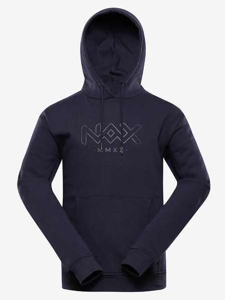 NAX Tmavomodrá pánska mikina NAX Azer
