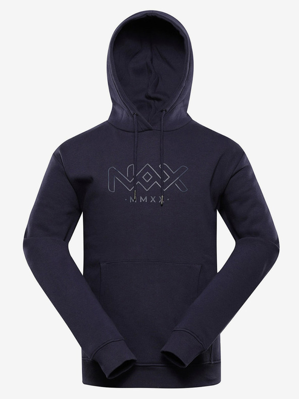 NAX Tmavomodrá pánska mikina NAX Azer