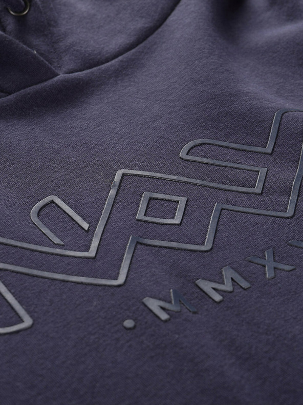 NAX Tmavomodrá pánska mikina NAX Azer