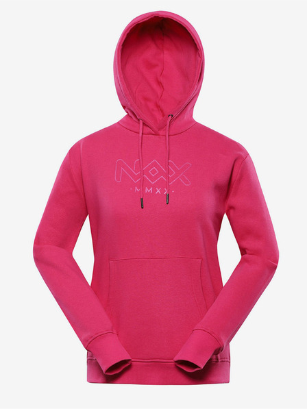 NAX Tmavoružová dámska mikina NAX Werena