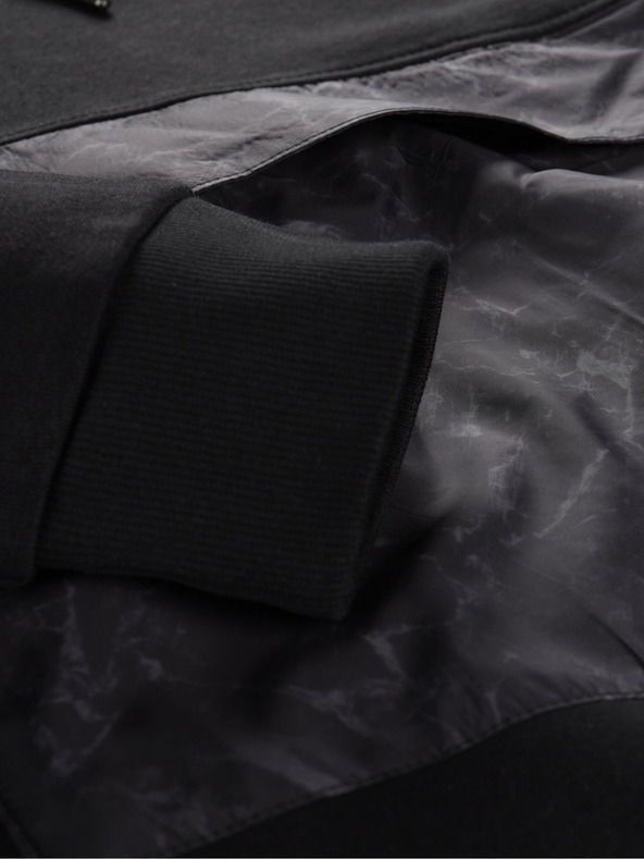 ALPINE PRO Čierna pánska mikina ALPINE PRO Bord