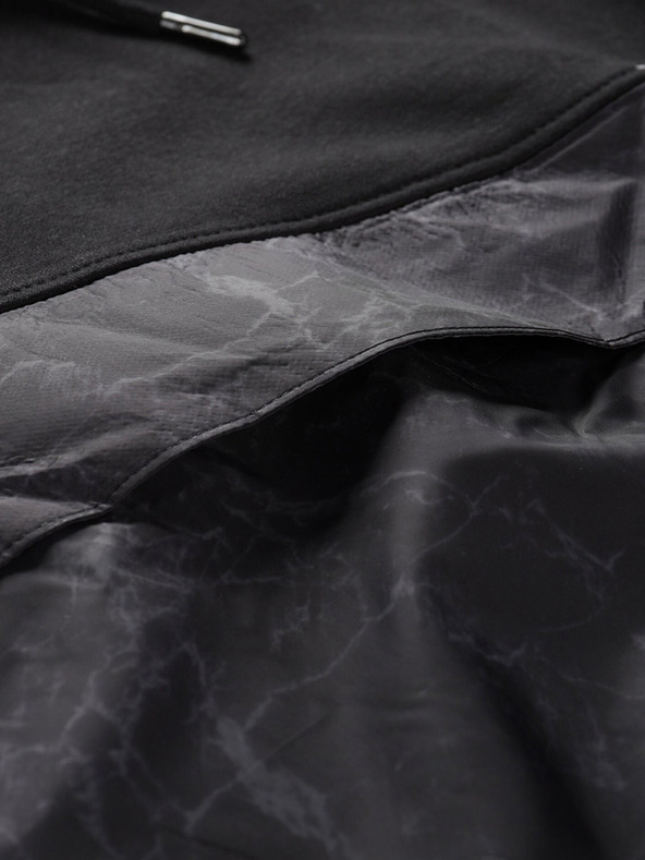 ALPINE PRO Čierna pánska mikina ALPINE PRO Bord