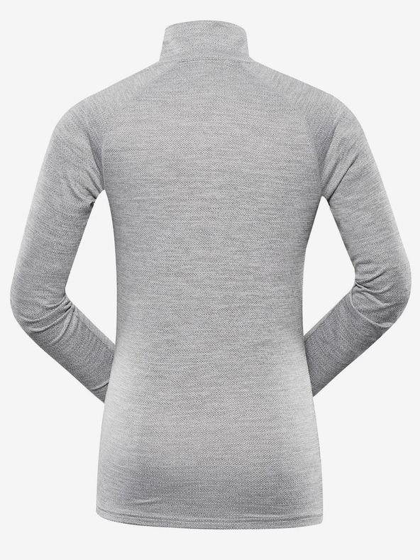 ALPINE PRO Svetlosivé dámske športové tričko ALPINE PRO Wenpa