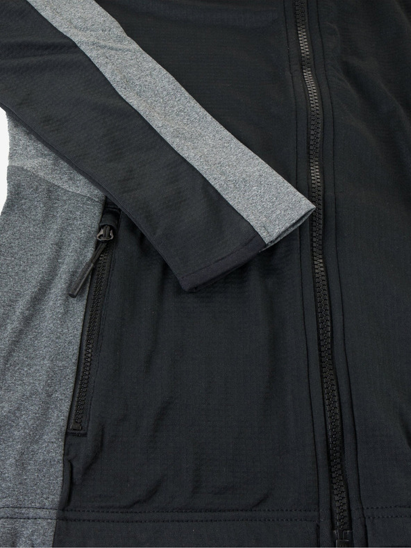 ALPINE PRO Čierna dámska športová mikina ALPINE PRO Seleda