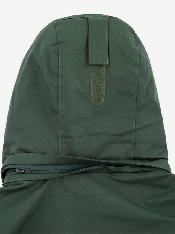 Kilpi Zelená pánska zimná bunda s umelou kožušinou Kilpi ALPHA