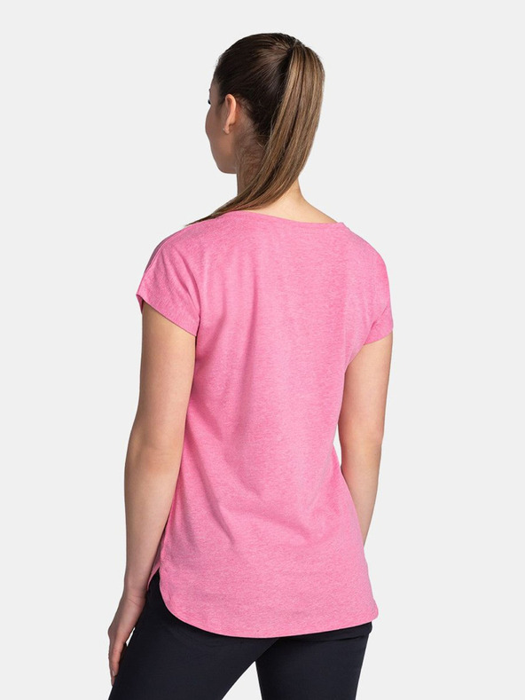 Kilpi Ružové dámske tričko s potlačou Kilpi NELLIM