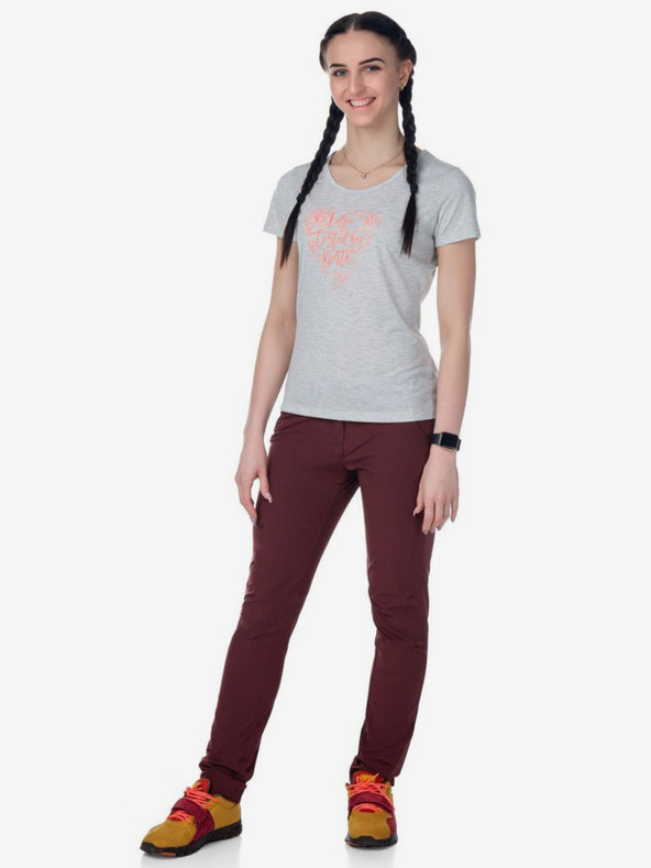 Kilpi Svetlošedé dámske športové tričko Kilpi GAROVE