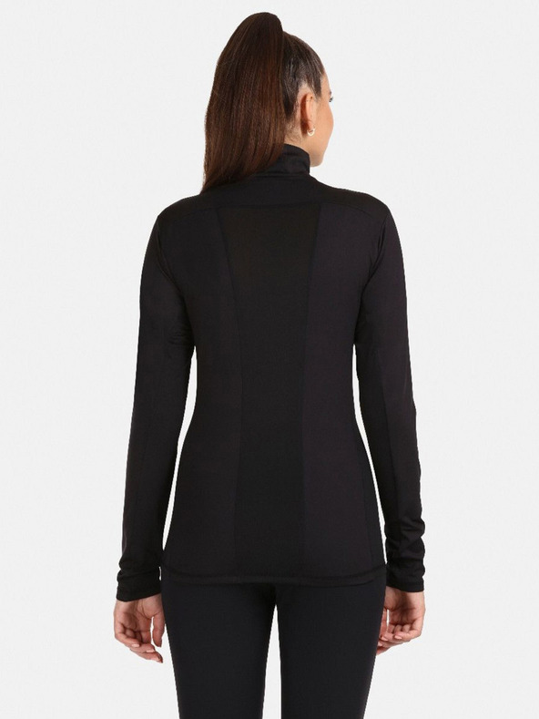 Kilpi Čierne dámske termo tričko so stojacím golierom KILPI WILLIE