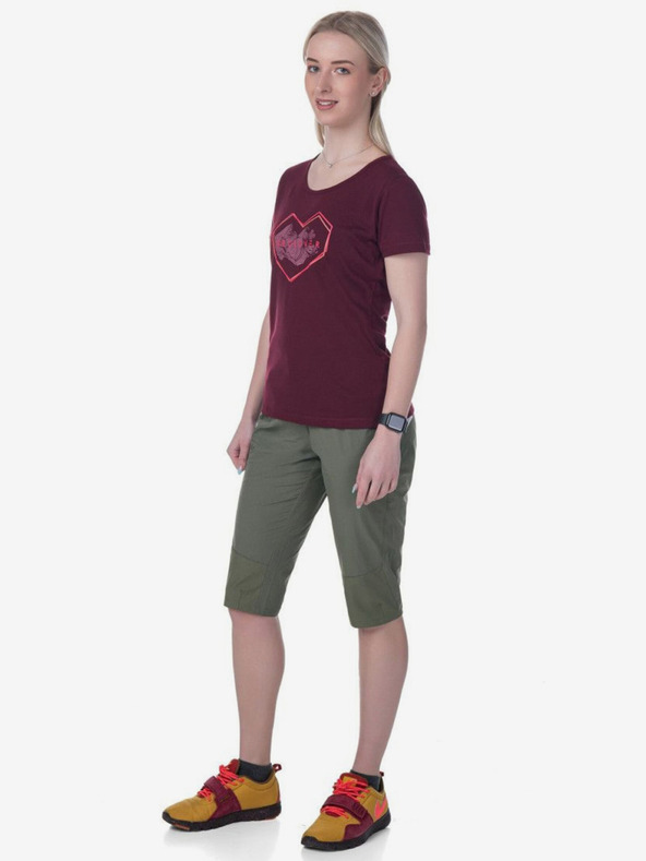 Kilpi Tmavoružové dámske športové tričko Kilpi GAROVE