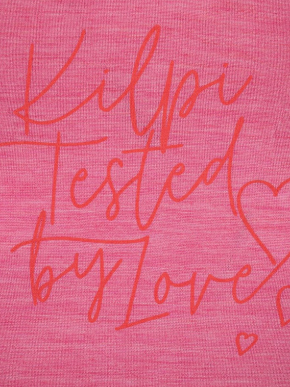 Kilpi Ružové dámske tričko z merino vlny Kilpi MAVORA TOP