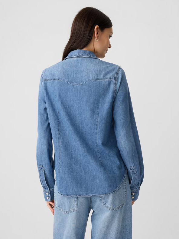 GAP Džínsová košeľa western GAP