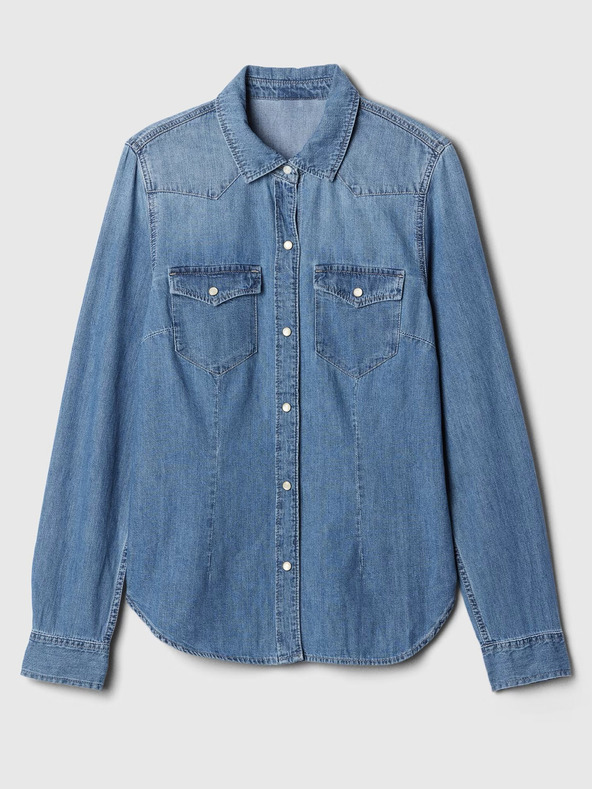 GAP Džínsová košeľa western GAP