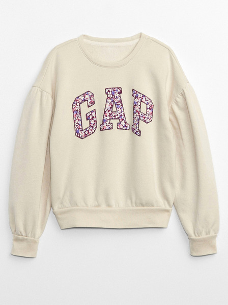 GAP Detská mikina s logom a fleece GAP