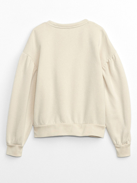 GAP Detská mikina s logom a fleece GAP