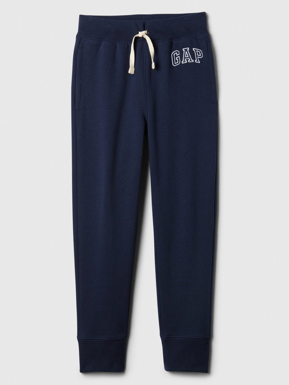 GAP Detské tepláky fleece logo army GAP