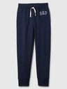 GAP Detské tepláky fleece logo army GAP