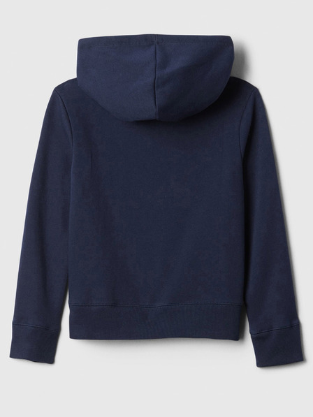 GAP Detská mikina s logom a fleece GAP