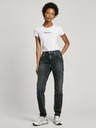 Pepe Jeans Čierne dámske džínsy rovného strihu Pepe Jeans