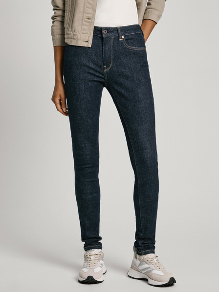 Pepe Jeans Tmavomodré dámske džínsy úzkeho strihu Jeans Pepe Jeans