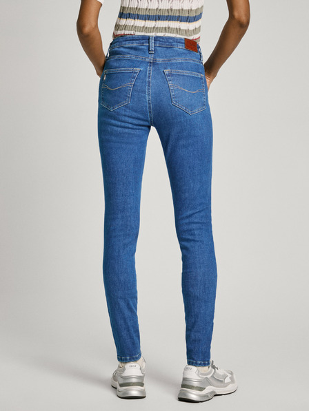 Pepe Jeans Modré dámske super skinny fit džínsy Pepe Jeans
