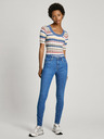Pepe Jeans Modré dámske super skinny fit džínsy Pepe Jeans