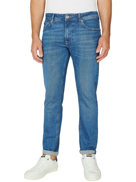 Pepe Jeans Modré pánske džínsy zúženého strihu Pepe Jeans