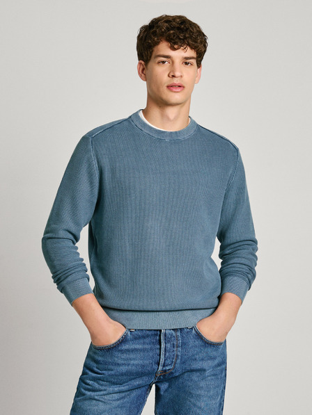Pepe Jeans Modrý pánsky sveter Pepe Jeans