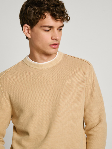 Pepe Jeans Béžový pánsky sveter Pepe Jeans