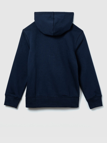 GAP Detská mikina s logom a fleece GAP
