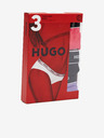 HUGO Súprava troch nohavíc v čiernej, fialovej a ružovej farbe HUGO