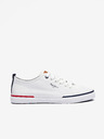 Pepe Jeans Biele pánske tenisky Pepe Jeans Kenton Smart