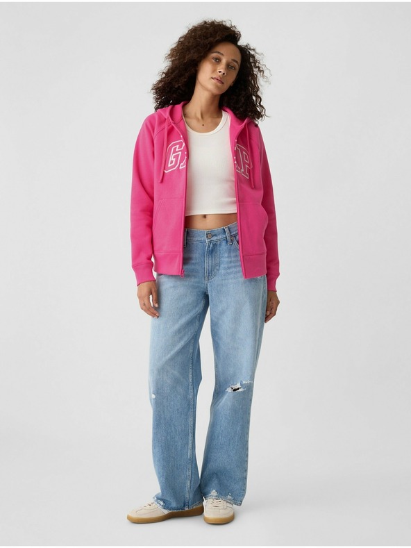 GAP Mikina logo GAP fleece