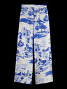 Scotch & Soda Modré dámske vzorované nohavice Scotch & Soda Eleni