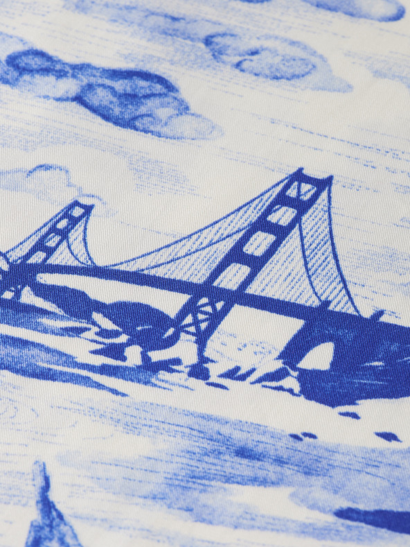 Scotch & Soda Modré dámske vzorované nohavice Scotch & Soda Eleni