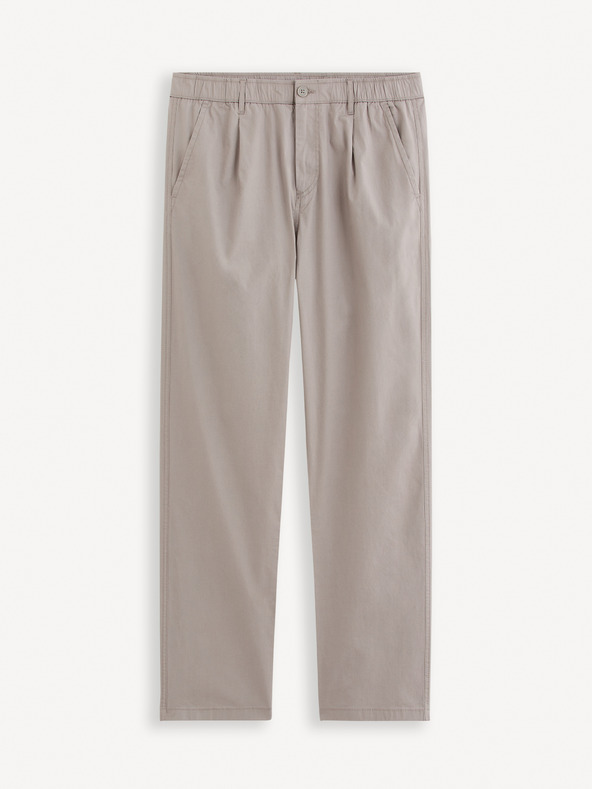 Celio Šedé pánske chino nohavice Celio Jopaper