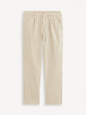Celio Béžové pánske chino nohavice Celio Jopaper