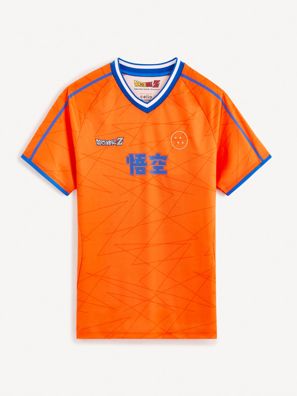 Celio Oranžové pánske tričko Celio Dragon Ball